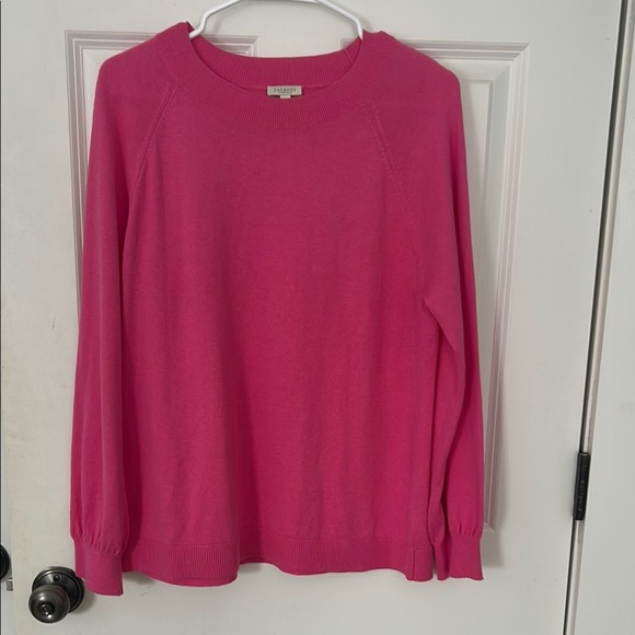 Talbots Pink Sweater size large petite crewneck, long sleeve - Picture 1 of 6